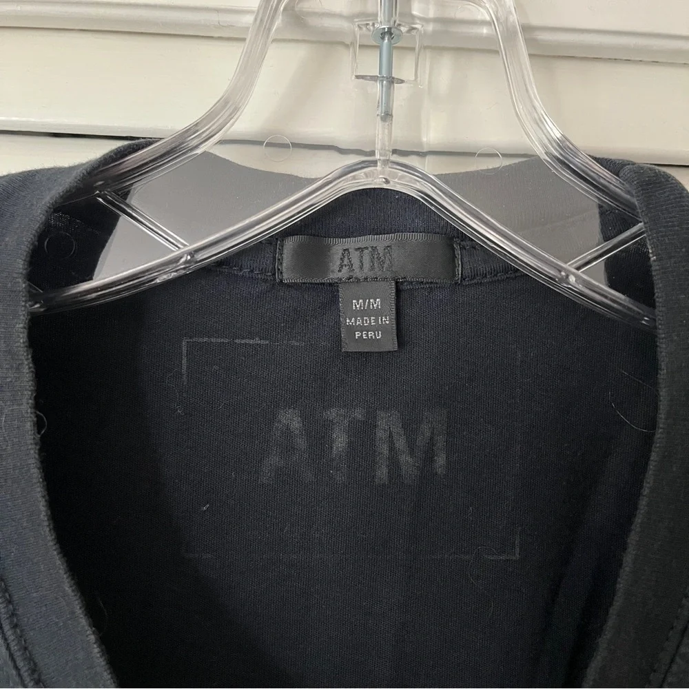 ATM Antony Tomas Melillo Black-White tie dye sleeveless top, 100% cotton, size M - Picture 4 of 5